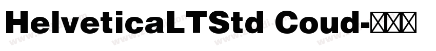 HelveticaLTStd Coud字体转换